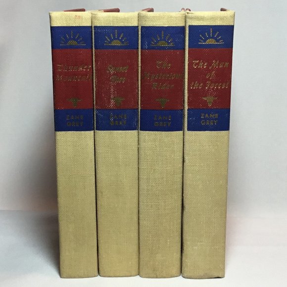 Zane Grey Walter J Black Hardcover Book Lot of 4 Western: #12, #14, #15 & #18 - Picture 1 of 6